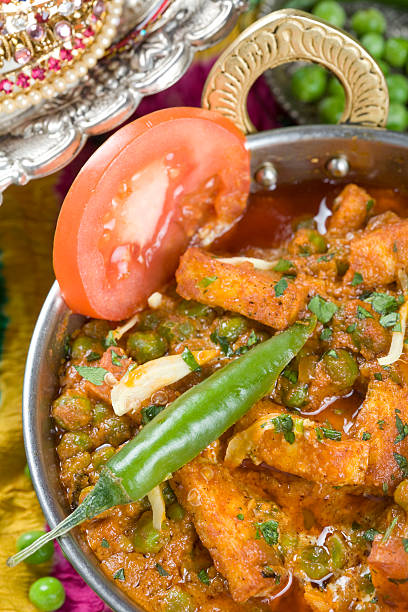 istock Indian vegetarian dish. Mattar paneer. 177343878