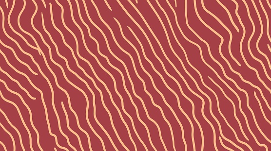 Abstract texture wallpaper with lightsalmon and sienna, seamless tessellating patterns. Light Orange vector background with curves. Cool curve wave stripes warp vector background. Multicolor abstract background. Vector same waves. Digital effects. Unique wallpaper. Seamless.