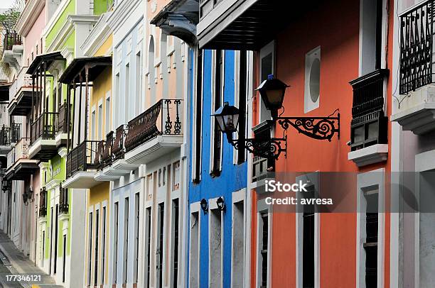 Building Exteriors Old San Juan Stock Photo - Download Image Now - Puerto Rico, Alley, Old San Juan