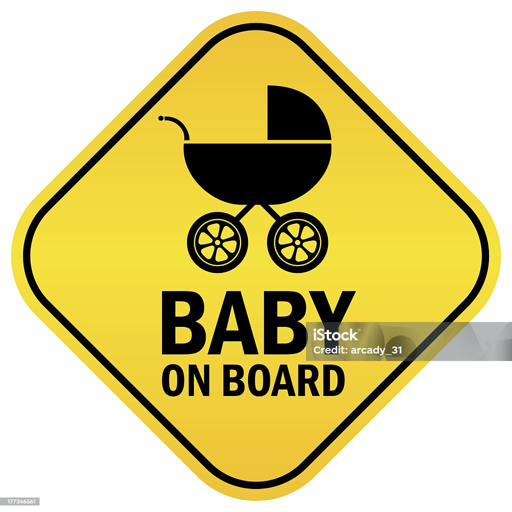 Bambino su scheda di - Foto stock royalty-free di Baby on board-segnale inglese