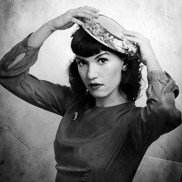Woman retro portrait in 1920.