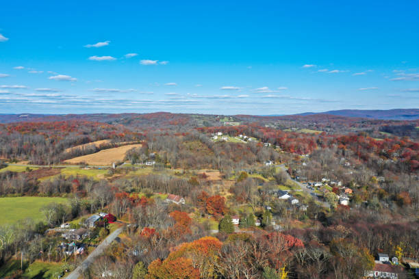 istock Wantage NJ on a sunny autumn day with fall foliage aerial 1773471237