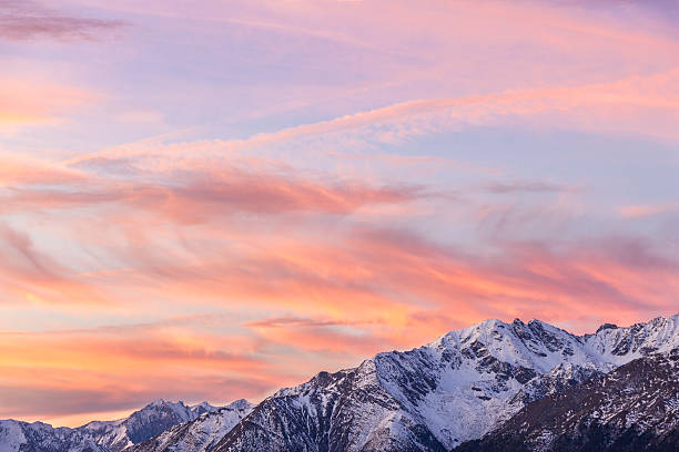istock Alp mountain peaks in sunset 177347257