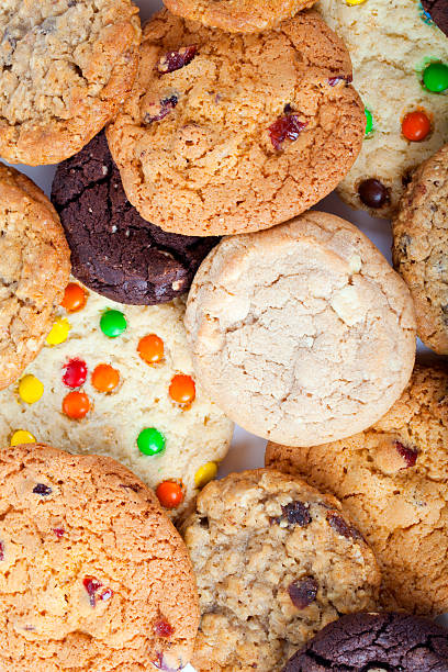 os cookies - cookie sugar oatmeal isolated - fotografias e filmes do acervo