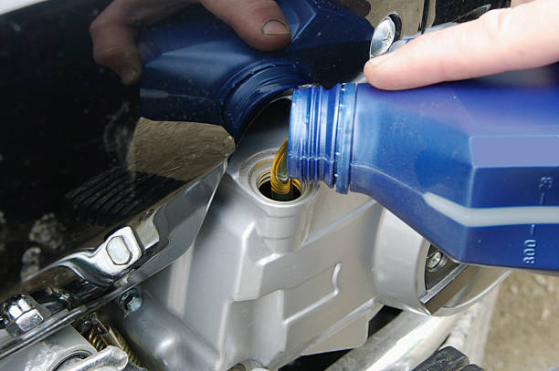 istock Motor oil poring 177348909