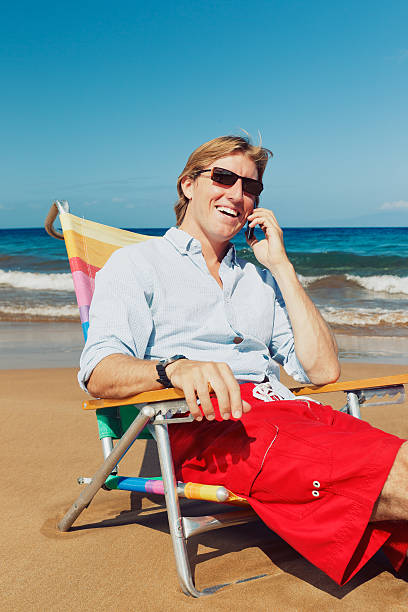 istock Business man at the Beach 177349284