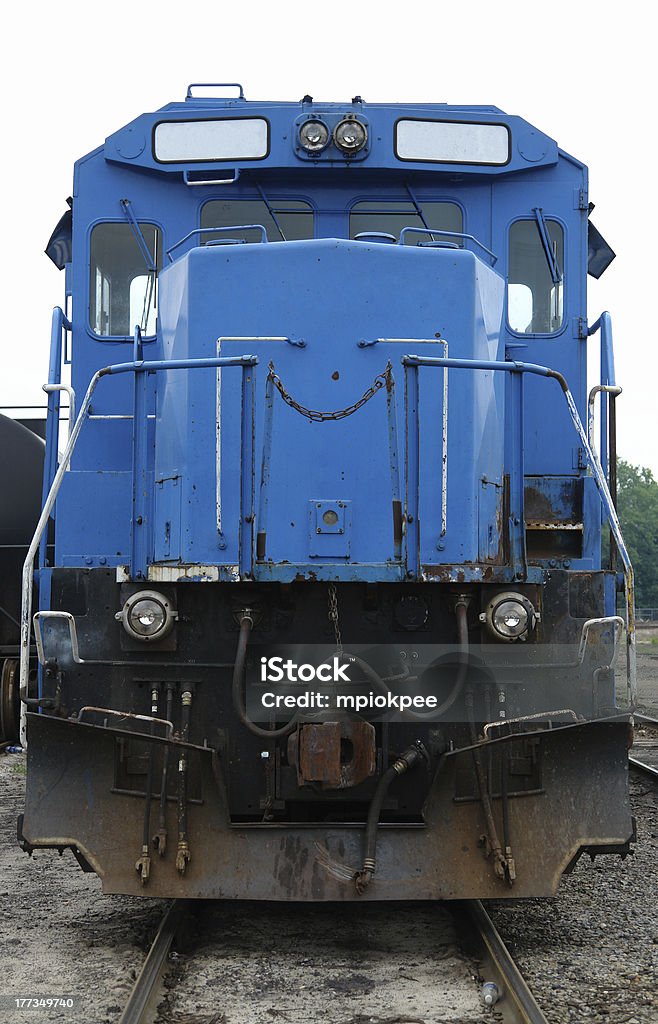 Diesel Грузовой поезд-синий - Стоковые фото Бизнес роялти-фри