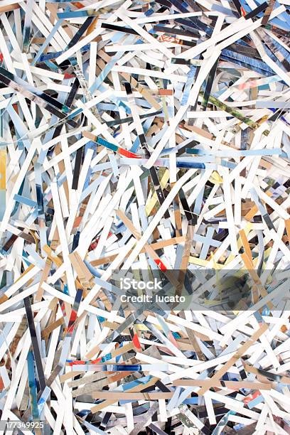 Paper Ribbons Stock Photo - Download Image Now - Paper Shredder, Confidential - Single Word, Demolished