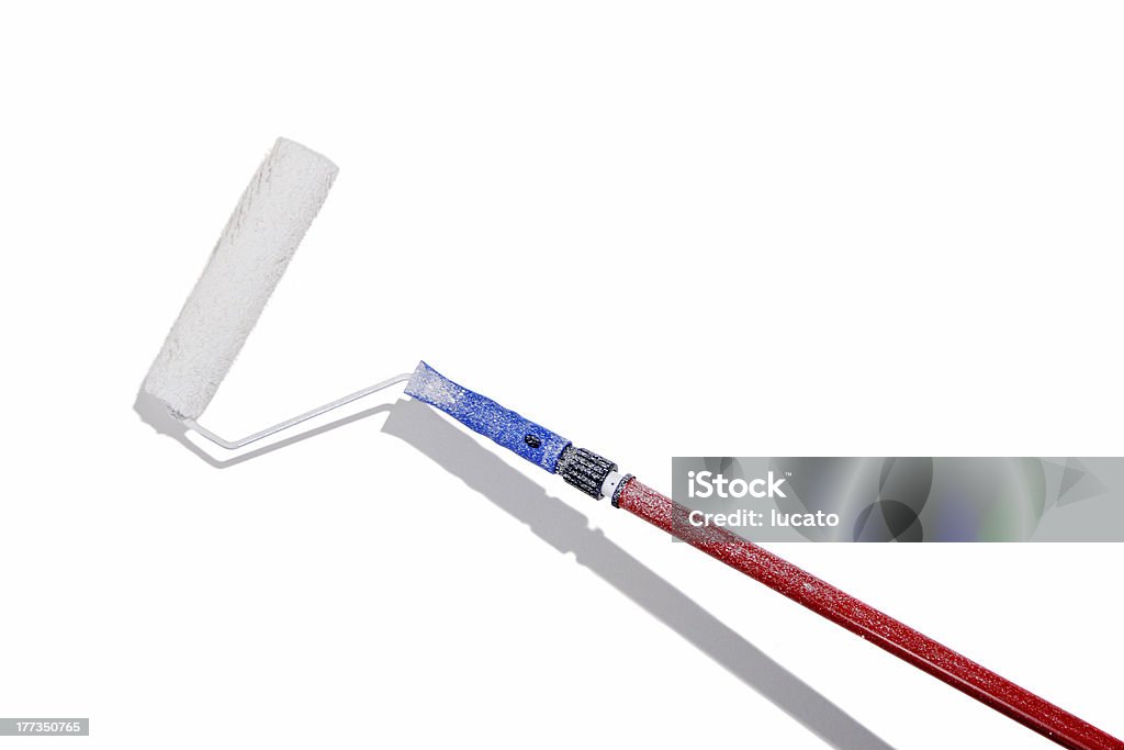 Large Paint Roller And Extensor Stock Photo - Download Image Now - Paint  Roller, White Background, Brushing - iStock