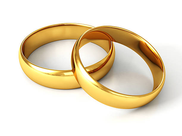 istock gold wedding rings on white background 177350848