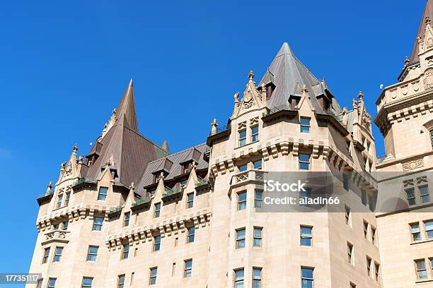 Chateau Laurier Hotel In Ottawa Stock Photo - Download Image Now - Architectural Feature, Architecture, Building Exterior