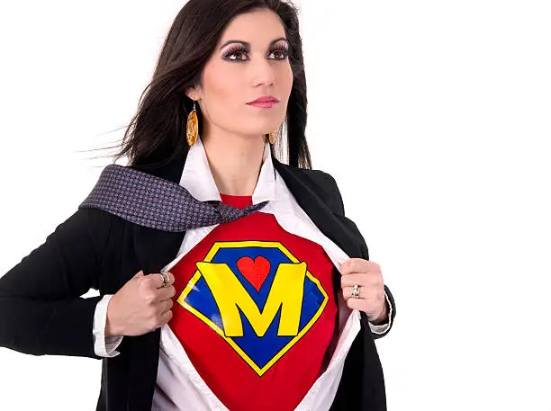 Photo of Super Mom Beautiful Female Regular Character Hero Sheds Suit