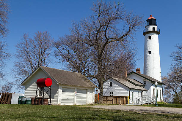 istock White lighthouse in Port Huron, USA 177351307
