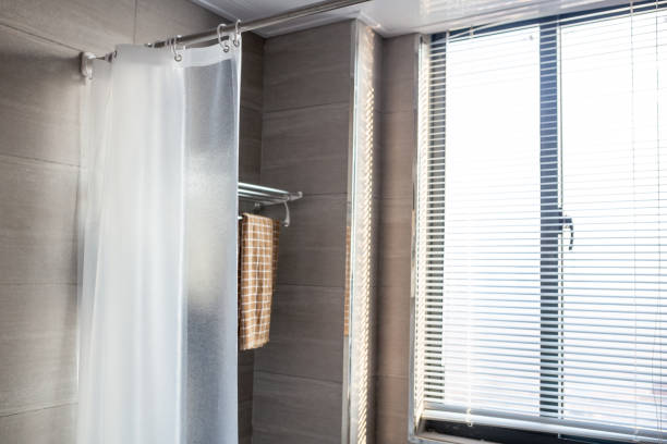 istock Shower curtain in bath room 1773526535
