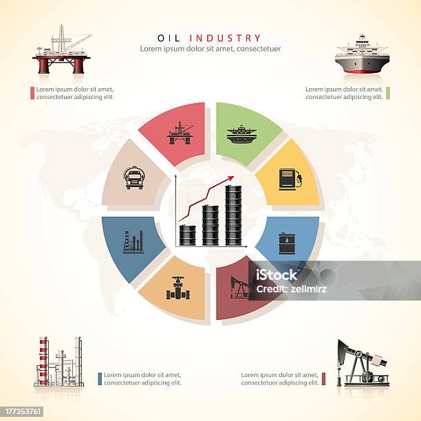 Oil Industry Stock Illustration - Download Image Now - Industry, Infographic, Chart