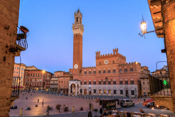 istock Piazza del Campo Siena, Tuscan town at dusk 1773539181