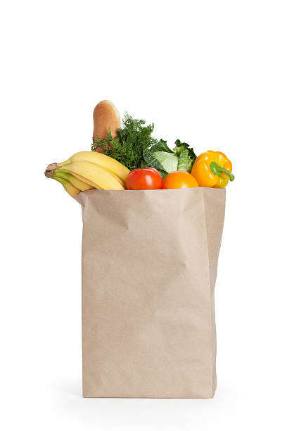 istock Paper bag with healthy food 177355786