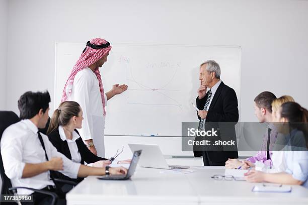 Arabic Business Man At Meeting Stock Photo - Download Image Now - Arabic Style, Middle Eastern Ethnicity, Business