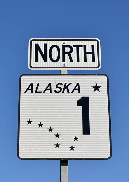istock Alaska road sign 177356144