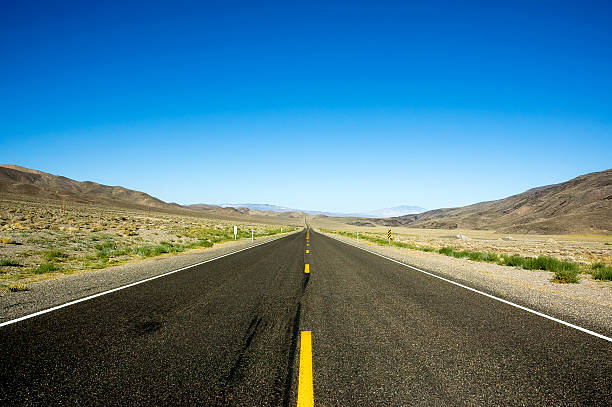 istock Straight road in the desert 177356377