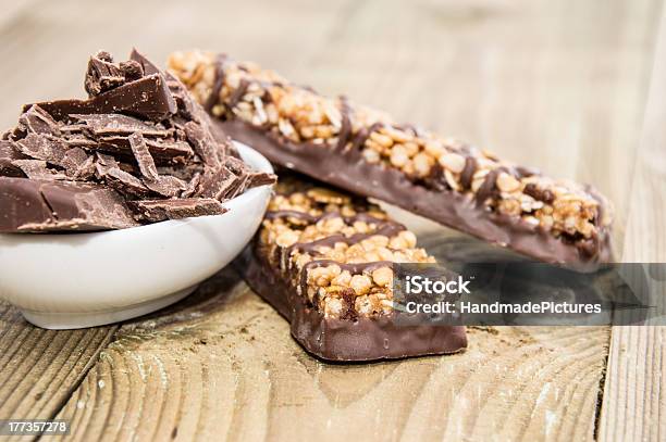 Muesli Bars With Chocolate In A Bowl Stock Photo - Download Image Now - Chocolate, Protein Bar, Breakfast
