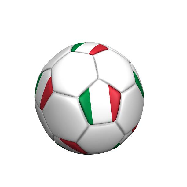 istock soccer ball with Italy flag 177357343