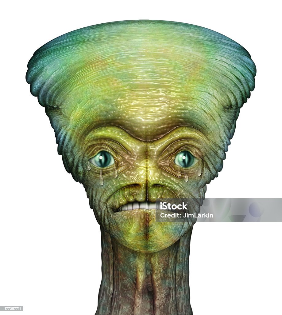 Llorar Alien - Foto de stock de Extraterrestre libre de derechos