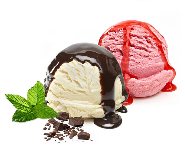 istock Vanilla and strawberry ice cream 177357717