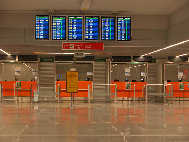 istock Airport passports immigration control desk 177358467