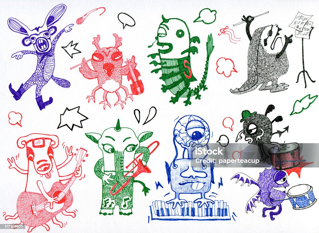 Kleines Monster - Lizenzfrei Außerirdischer Stock-Illustration