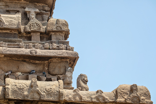 Statues of the sleeping and standing buddha in Gal Vihara Temple, Polonnaruwa, Sri Lanka