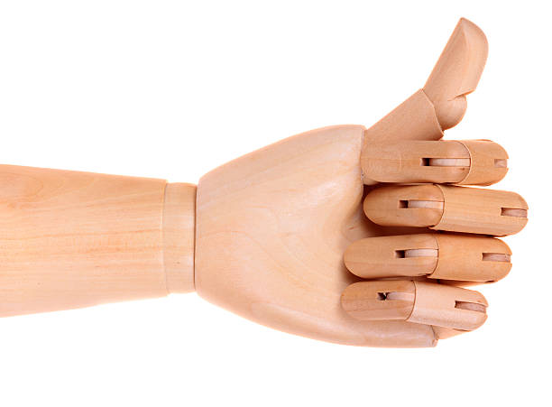 istock Wooden dummy hand like symbol 177360395