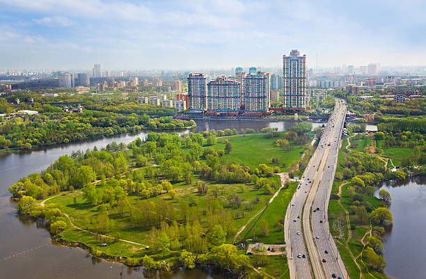 istock Moscow, Russia - aerial view 177360986