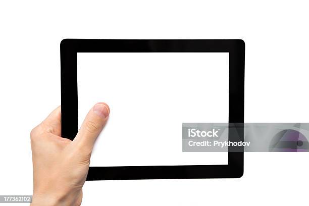Foto de Homem Mão Segurando Um Tablet e mais fotos de stock de Adulto - Adulto, Agenda Eletrônica, Agenda pessoal