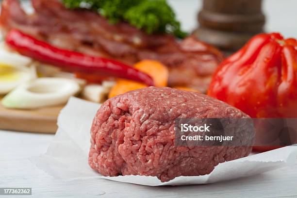 Raw Minced Meat Stock Photo - Download Image Now - Backgrounds, Beef, Carrot