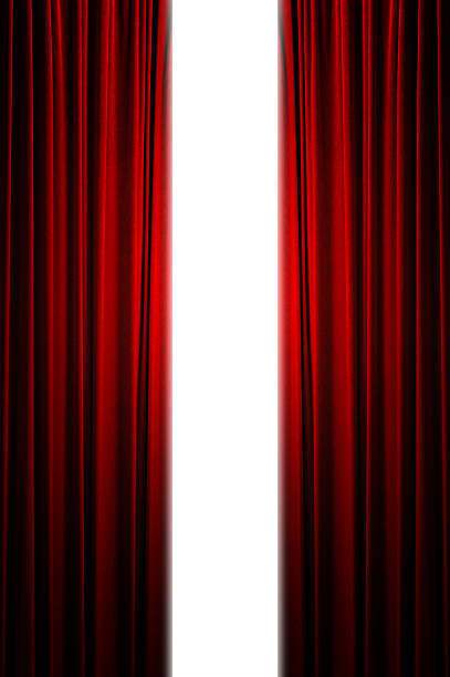 rojo cortina de escenario - curtain stage theater stage red fotografías e imágenes de stock