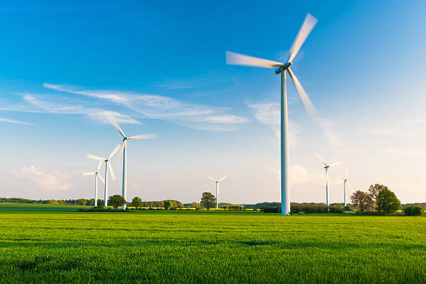 farm vento fuori - green environmental conservation meadow wind foto e immagini stock