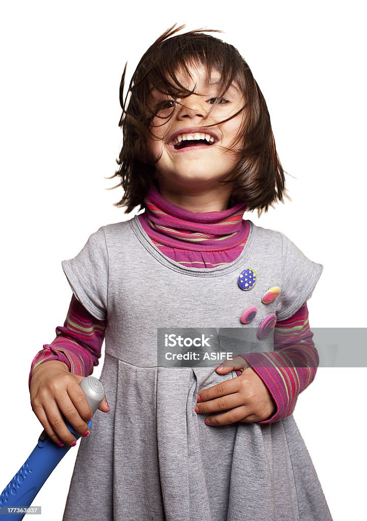 Piccolo artista Cantare - Foto stock royalty-free di Bambino