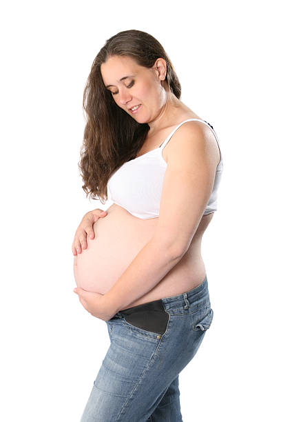istock Nine month pregnant woman 177363416