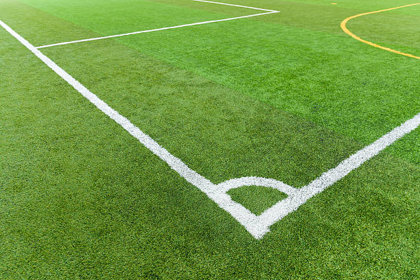 Artificial turf campo de fútbol americano - foto de stock