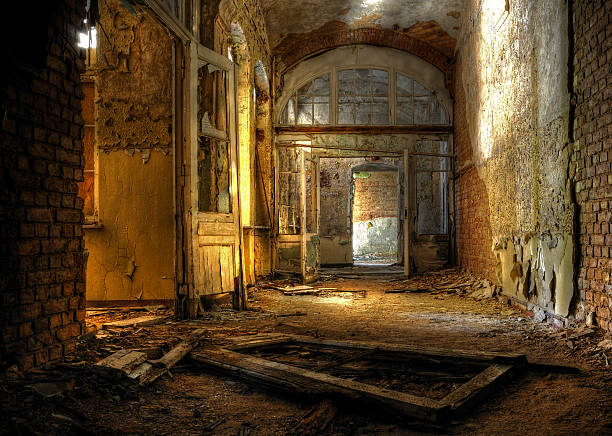 Beelitz Hospital ancient floor in an abandoned building beelitz stock pictures, royalty-free photos & images