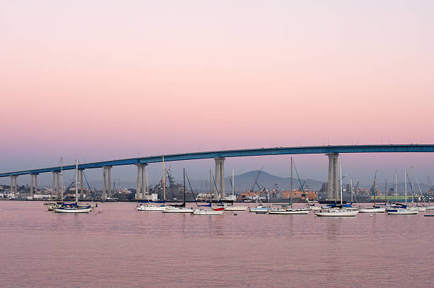 мост коронадо - san diego california bridge coronado beach outdoors стоковые фото и изображения