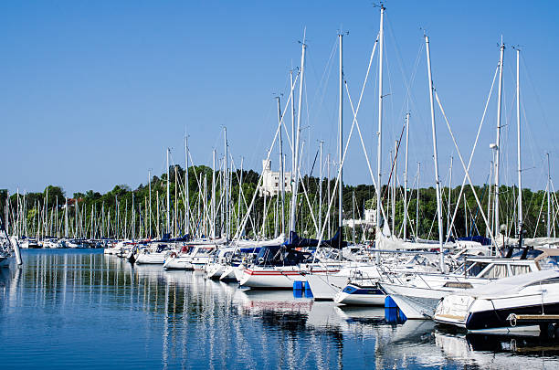 istock Boats  and yachts in the harbor 177365018
