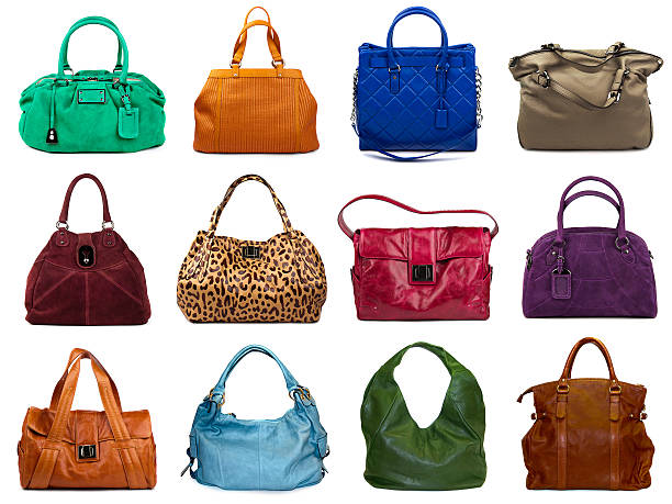 istock Set of multicolored female bags 177365973