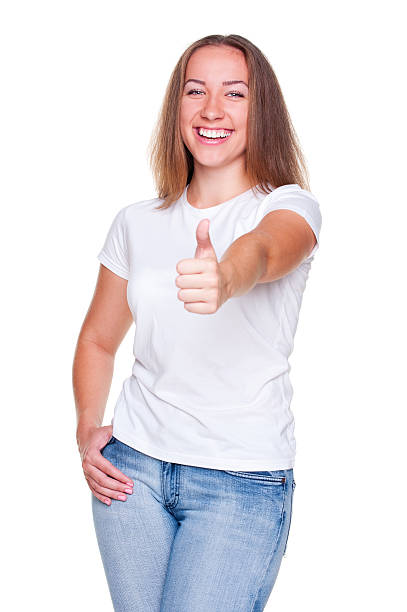 istock woman showing thumbs up 177366170