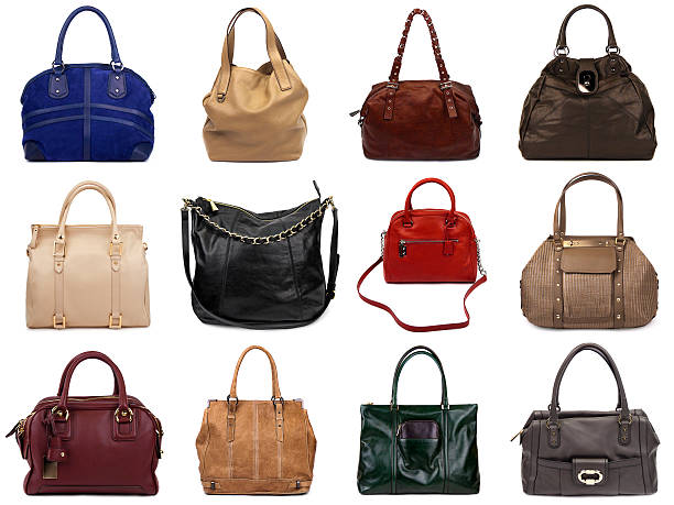 istock Set of multicolored female bags 177366235