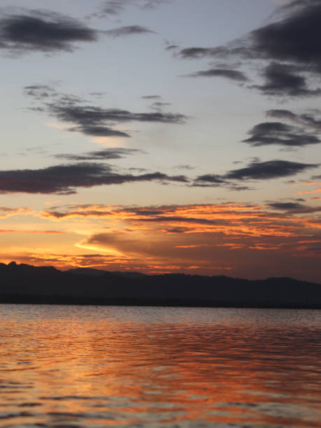 istock Beautiful golden sunset on the lake 1773668822