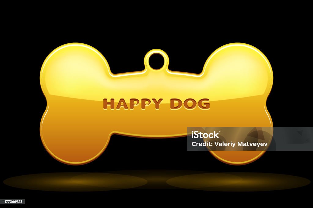 Kość dla psa kołnierz - Grafika wektorowa royalty-free (Obroża)