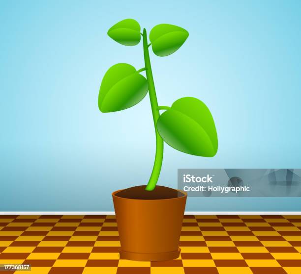 Green Plant Stock Illustration - Download Image Now - Art, Art And Craft, Art Product