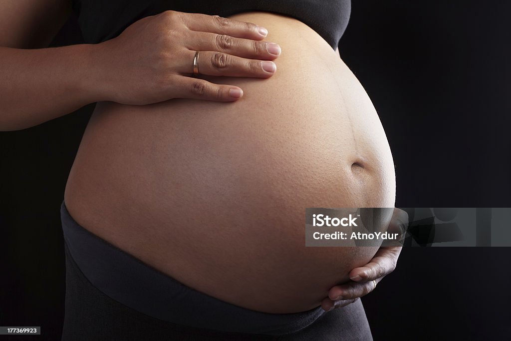 A gravidez - Royalty-free Abdómen Foto de stock
